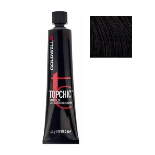 Стойкая профессиональная краска для волос - Goldwell Topchic Hair Color Coloration 3VV MAX (Чернослив)